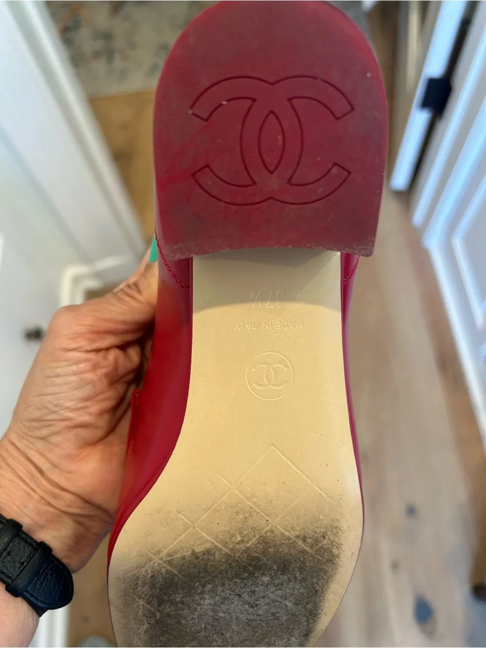 CHANEL loafers.